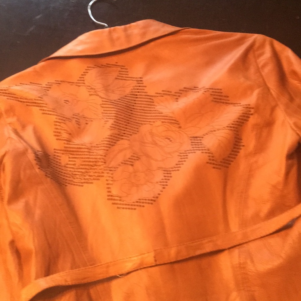 Roberto cavalli cognac leather coat - Picture 5 of 9
